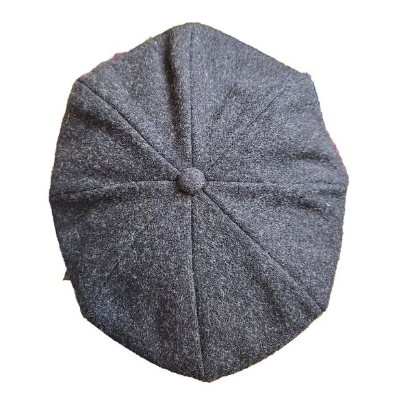 Scala Collection Men's Newsboy Cap Wool Blend Black Heather Size Large - Picture 7 of 9